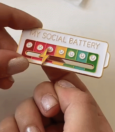 My Social Battery Pin