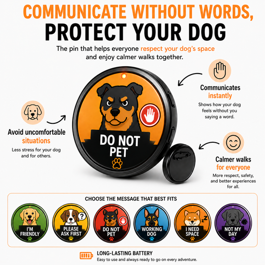 MoodPin™ - Pet Mood Badge