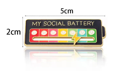 My Social Battery Pin