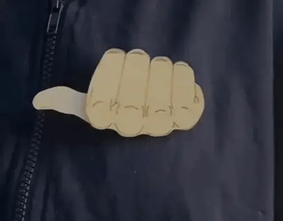 Middle Finger Pin