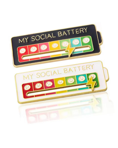 My Social Battery Pin